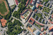 aerial view of the  Nysa city