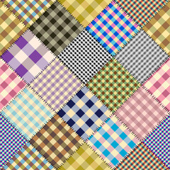geometric abstract pattern. intersection patchwork plaid style