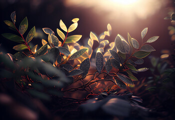 Aufkleber - Beautiful photo Rays concept, contemporary natural social background. Generative AI technology.
