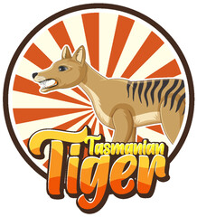 Sticker - Tasmanian tiger extinction animal