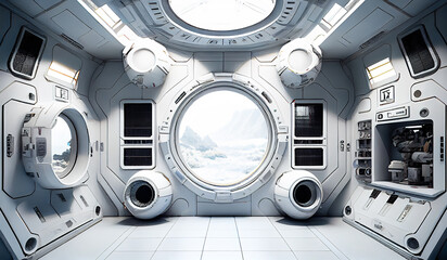 interior of a spacecraft