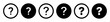 Question Mark icon. Help speech round symbol. FAQ outlined sign. help symbol vector. simple isolated flat vector illustration for website or mobile app UI on white background. 