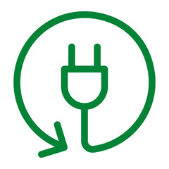 Poster - E-waste, electronics recycling vector icon badge