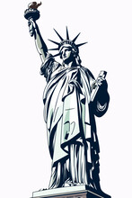 Statue Of Liberty City Vector