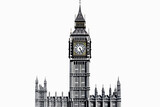 Fototapeta Big Ben - big ben vector, london uk