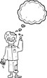 © lineartestpilot - thought bubble cartoon zombie