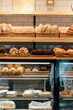 © Guys Who Shoot - Freshly baked bread laid out in baskets on the bakery counter