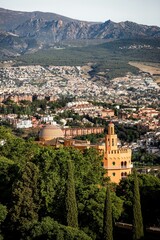 Poster - City and mountain view of Granada