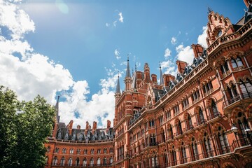 Sticker - Exterior of St Pancras International train station in London