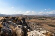Beautiful view of high mountains on a bright day in Israel