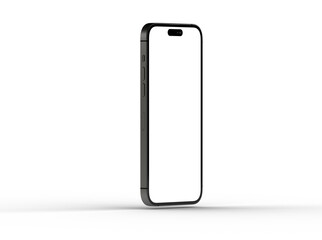 Poster - Smartphone frame less blank screen. Mockup generic device. 3d
