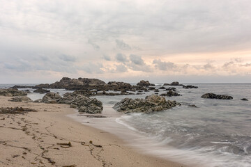 Wall Mural - Summer seascape at dusk