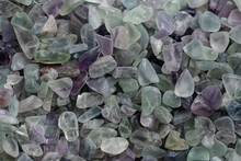 Heap of fluorite stones