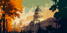 California State Capitol Building, Sacramento (generative Ai Content)