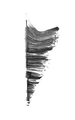 Wall Mural - abstract vector paint smear. hand drawn design element. black ink on white background.