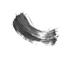 Wall Mural - Abstract vector paint smear. Hand drawn design element. Black ink on white background.