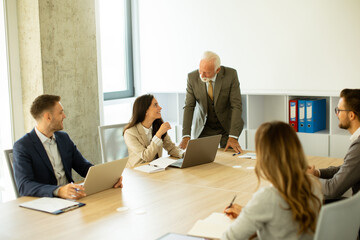 Sticker - Businesspeople working in team in the office