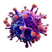 Virus Concept. Dangerous Pandemic Virus. Microscope Virus Close Up 3d Rendering