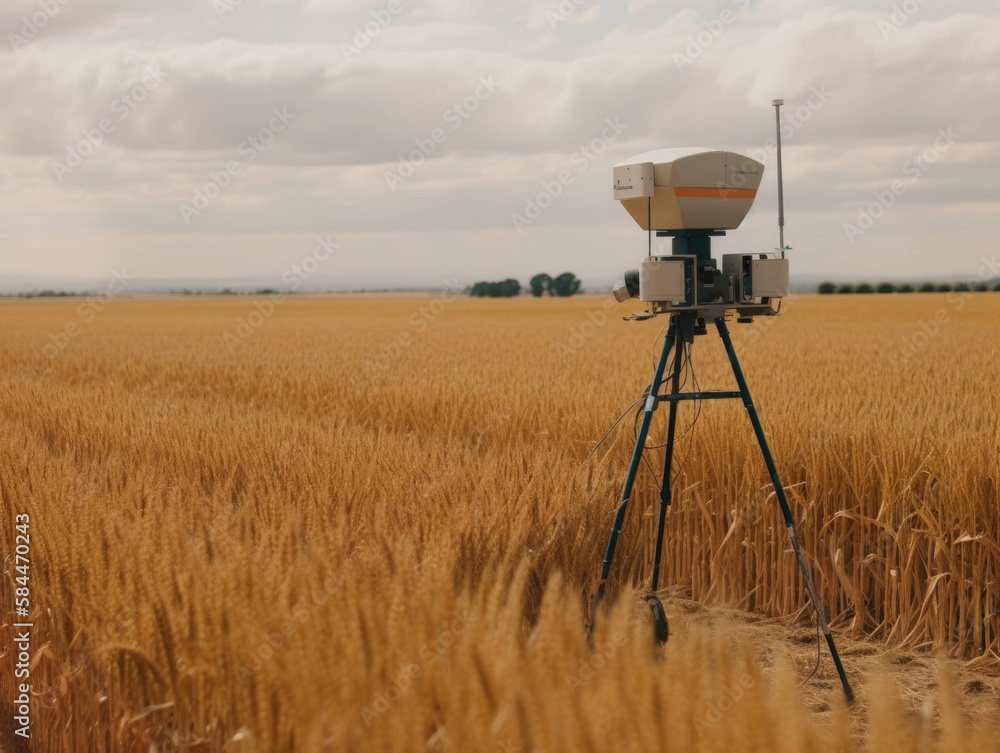 Machines survey crops with infrared detection systems helping farmers ...