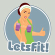 Just Fit - Ćwicząca kobieta