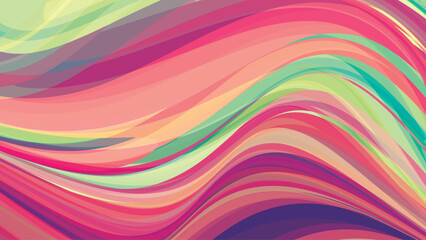 Wall Mural - Artistic background with wavy texture. Multicolor vector graphics