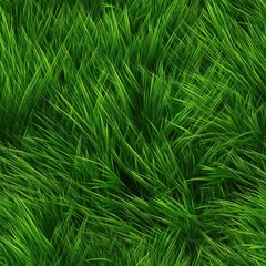 Seamless summer grass texture illustration with Generative AI