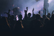 © erika8213 - Crowd at concert and blurred stage lights.