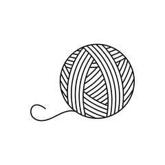 Wall Mural - yarn ball icon design vector