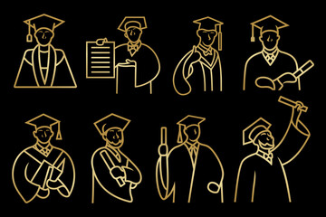 Education and graduation logo design