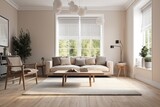 Fototapeta  - modern living room made with generative ai