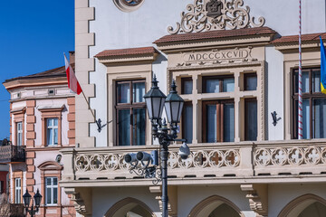 Wall Mural - Town hall on main square of Old Town in Rzeszow, Poland