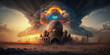 © jovannig - A photo of doomsday, the judgement day of Muslims - Generative AI