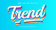 Trend effect with a blue background