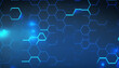 Blue hex backgrounds for networking background