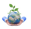 © Xvector - Green earth concept save the world cutout