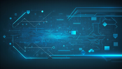 Vector Abstract futuristic circuit board and mesh line background