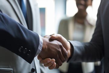 handshake between 2 businessman