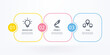 © mimmiie - Business or team marketing diagram infographic template. Timeline with 3 steps. Vector infographic element.