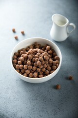 Poster - Delicious breakfast cereals with chocolate