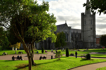 Wall Mural - Dublin,Ireland - september 15 2022 : the cathedral