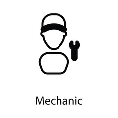 Wall Mural - Mechanic icon design stock illustration