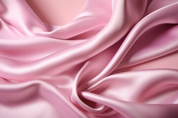Silk texture elegant background and wallpaper. Pink color (ai generated)