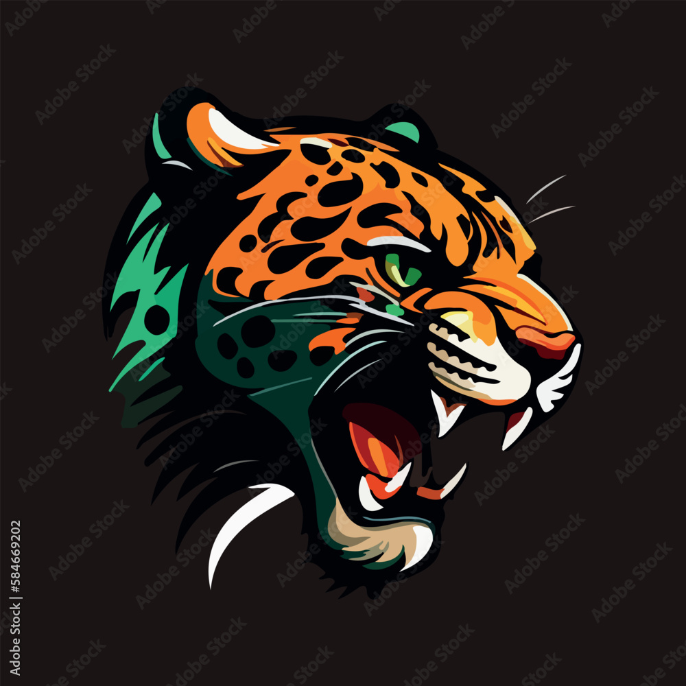 Jaguar Head Mascot