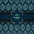 © Azza - The luxurious background pattern blends beautiful blue with silver. mandala designs for prints, flayers, brochures, backgrounds, banners.