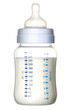 Baby milk bottle isolated. Png transparency