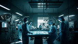 Fototapeta  - Group of surgeons in operating room. Generative Ai