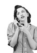 © stokkete - Happy vintage style woman having a phone call