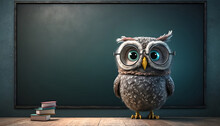 Cartoon Owl Teacher