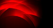 © saicle - Bright red glowing shiny waves abstract background. Vector design