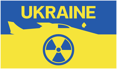 Vector Ukraine flag stop war concept vector illustration.
